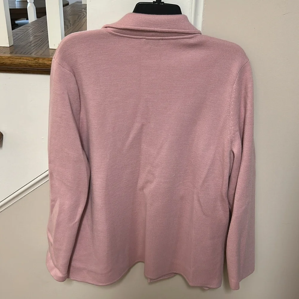 Talbots 🎊Host Pick🎉 Light Pink open cardigan blazer like new - Picture 12 of 16